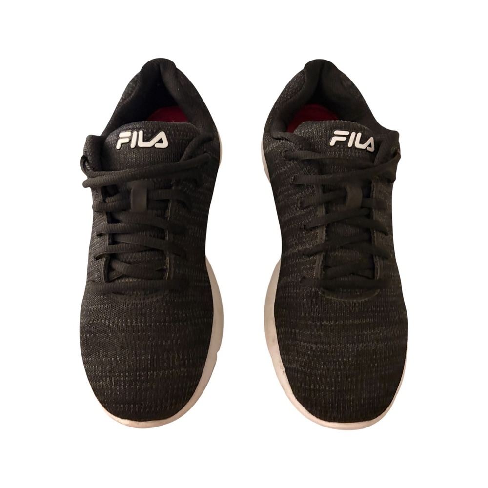 Fila Women 9 Black Athletic Sneakers‎ Running Shoes Memory Foam Sole Athletic